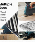 Craluuur 30-piece T-shank jigsaw blade set for wood, metal and plastic cutting; assorted blades.