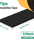 Keep Your Pipes From Freezing With Thick Foam Insulation Tape For Outdoor Piping Freeze Protection, shown in 2 in x 15 ft roll