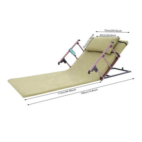 Power Lifting Backrest For Bed With Remote Control, 80 Degree Adjustable Electric Recliner, 661 Pounds Heavy Duty Capacity shown at 80 degree angle.
