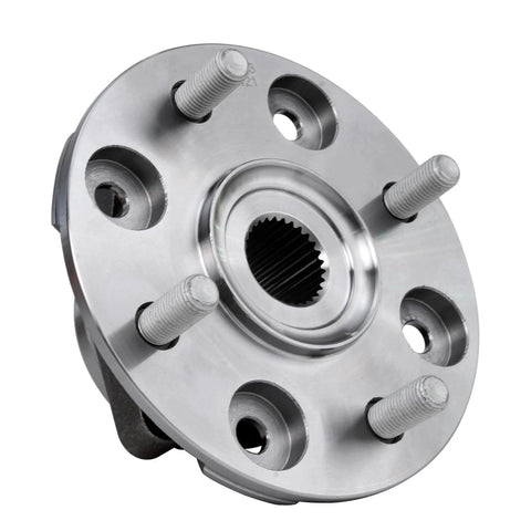 Front view of Front Wheel Bearing And Hub Assembly For 1990 To 1997 Honda Accord 2.2L And 1997 Acura CL 2.2L Two Piece Front Hub Bearings 4 Bolt 4 Lug Non ABS Replacement With Easy Install And Long Lasting Performance