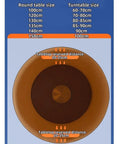 Legit Heavy Duty Tempered Glass Lazy Susan Turntable Slick Rotating Serving Tray 360 Degree Swivel dimensions chart for round tables.