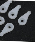 20 Pack Glass Holder Clips For Cabinet Doors And Mirrors With Quick Fix Screws And Rock Solid Clamp Hinges For Closet Glass Panels Durable Mirror Clips For Easy Mounting And Secure Attachment, close-up of white clips on black background