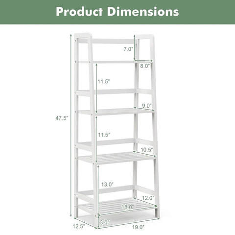 Top Notch Four Tier Bamboo Ladder Shelf Game Changer Plant Stand And Bulk Storage Rack No Sweat Freestanding Organizer For Versatile Indoor Living Room Home Office Spaces