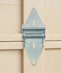 Heavy Duty 2 Pack Garage Door Hinge Replacement Parts Built From 14 Gauge Steel With Rust Resistant Galvanized Finish, close-up view.