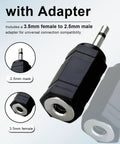 Universal Car Radio Microphone With 9.86 Ft Cable Replacement Mic For Vehicle Head Units Crystal Clear HD Voice 3.5mm To 2.5mm Adapter