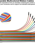 Dope 40 Piece Jumper Wire Kit With Female To Male Dupont Cables 20 Cm Length 8 Inch Multicolor Ribbon Wires For Breadboard