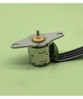 3V 10Mm Precision Stepper Motor For Camera Lens Motion Two Phase Four Wire 11 Ohm Resistance With 82 Cm Cable on mounting plate