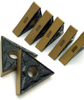 10 Pack Pro Grade Carbide Inserts TNMG220404 TNMG220408 PM4225 For Turning Steel And Aluminum On CNC Lathes, durable design