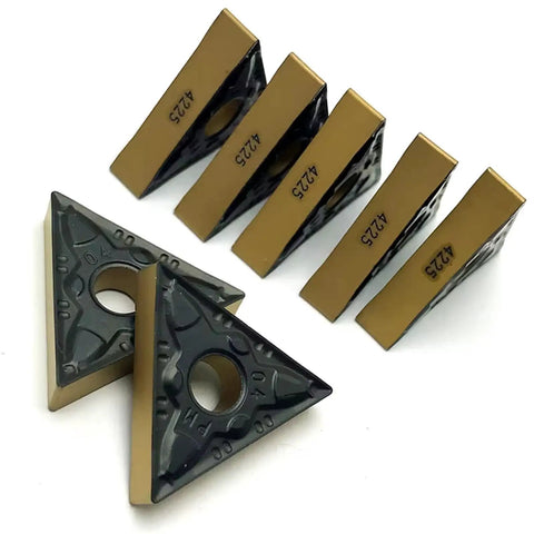 10 Pack Pro Grade Carbide Inserts TNMG220404 TNMG220408 PM4225 For Turning Steel And Aluminum On CNC Lathes, durable design