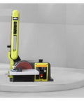 Heavy Duty 550W Electric Belt Sander With Variable Speed Control for grinding, polishing, and sharpening tools.
