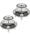 Front Wheel Hub Bearing Assembly Replacement Kit Pair Of 2 For 2010 To 2017 GM Vehicles Including Buick Lacrosse Regal Cadillac CTS XTS Chevy Equinox Impala And More, Direct Fit Front Hub Bearings For AWD And FWD Cars, Durable Steel Construction