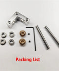 Components of the 90 Degree Micro Steering Gearbox Right Angle Bevel Drive 1 To 1 Transmission for DIY projects