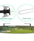 Extra Wide Dope 16.5 Inch Panoramic Rear View Mirror For Golf Carts, 180 Degree Field Of View, Adjustable Angle Feature