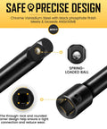 Close-up of All In One 21 Piece Drive Tool Accessory Set with CR-V Steel socket extension bar showcasing design features.