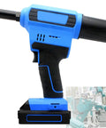 Top Shelf Brushless Electric Rivet Gun Rechargeable Lithium Ion Automatic Riveter side view with ergonomic grip for precise fastening.