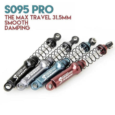 Pro P4 95mm Adjustable Shock Absorbers Set For One Tenth Scale RC Crawlers Four Pieces Upgrade For Axial SCX10 TRX 4