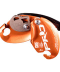 Heavy Duty Two Man Rescue Descender Runs Smooth With Your 1/2 Inch Rope like a Dream, featuring an aluminum handle and steel cam.