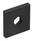 Twenty Pack Heavy Duty Weld On Conveyor Roller Brackets For 7/16 Inch Hex Axle Rock Solid Low Carbon Steel Fabrication Clamps in black.