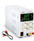 Variable DC Power Supply 60V 5A Bench Lab Power Supply With 3 Digit LED Display for electronics projects, with cables