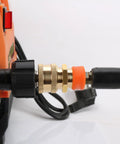 Heavy Duty Brass Quick Connect Hose Adapter For 9mm Tubing Leakproof Easy Install Car Wash Hose Quick Coupler Fits Standard Pressure Washer Hoses installed on tubing