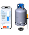 Smart WiFi LPG Tank Level Sensor With High Accuracy Ultrasonic Detection And Automatic Alarm for app control near gas tank