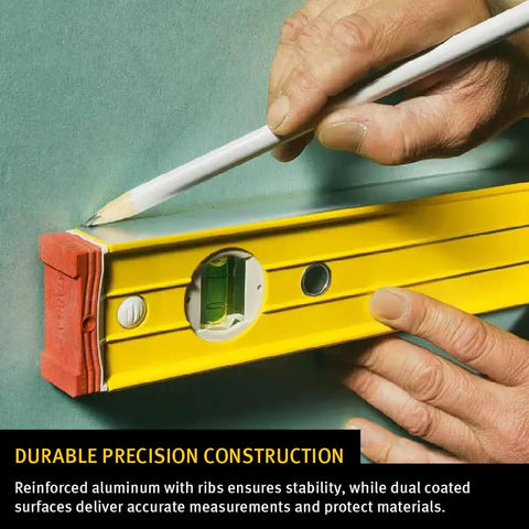 Pro Grade Six Piece Level Set With Precision Aluminum Spirit Levels Spanning Sixteen Through Seventy Eight Inches Plus Ten Inch Magnetic Torpedo Dead On Readings In A Heavy Duty Carry Case Built Tough For The Daily Grind