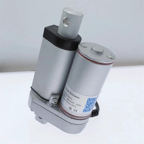 Heavy Duty Linear Actuator Electric Motor 12V Or 24V DC with smooth stroke, featuring a compact aluminum design.