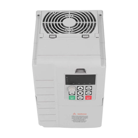 4KW Pro Grade Variable Frequency Drive VFD With Advanced Multi Stage Speed And Torque Control Motor Speed Controller For Single To Three Phase 220V 380V Applications Like Fans, Air Compressors, Pumps And Power Tools, front view