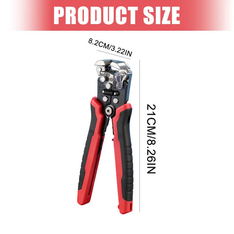 All In One Wire Stripper And Cutter For Electricians And DIY Handymen With Safe Locking Auto Stripping Built In Cutter Pro Grade