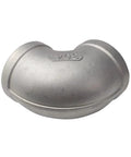 2 Inch Female Threaded Elbow Fitting NPT Stainless Steel 304 90 Degree Angled Pipe Elbow Copper Finish, side view