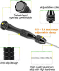 Black 32 Piece Pin Vise Hand Drill with adjustable collets and anti-slip design, ideal for jewelry making and mini crafting kit use.