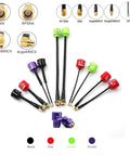 Mini 4 5.8G 2.8dBi FPV Antenna RHCP SMA RP SMA MMCX UFL High Gain For RC Transmitters And Receivers Racing Drones, assorted colors and connectors