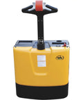 Heavy Duty Electric Pallet Truck With 25X48 Inch Forks 3300 Lb Capacity top view showing handle and control panel.