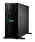 Dual Intel Xeon Tower Server Loaded With 256 Gb Ddr5 Ecc Memory And Massive 30 Tb Sas Ssd Storage Sporting Sweet Raid Mapping That Crushes Heavy Workflows Without Any Sweat Drops, front view in black chassis.