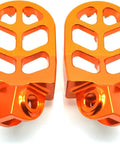 Dope Orange CNC Dirt Bike Foot Pegs For KTM Adventure Motorcycles 2001 To 2018 Durable Aluminum Foot Pedals front view