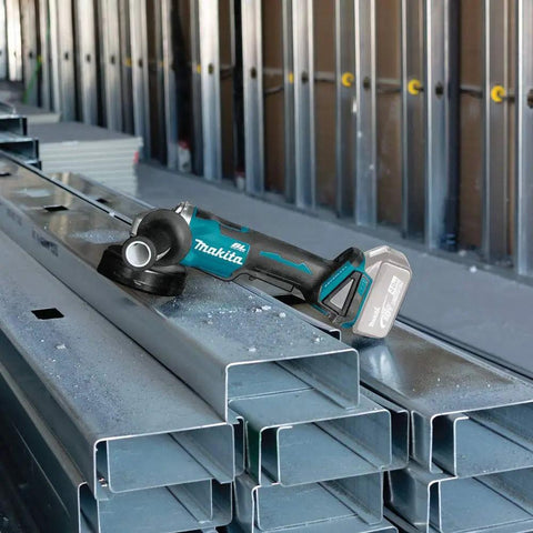 18V LXT Brushless Cordless Paddle Switch Cutoff And Angle Grinder Four And One Half Inch To Five Inch on steel beams