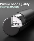 Close-up of matte black gate rod diameter detail from Vinyl Fence Gate Hardware Kit Matte Black For Double Gates Includes Four Hinges One Latch And One Drop Rod All In One Beast Setup For PVC Fencing And Vinyl Fence Projects