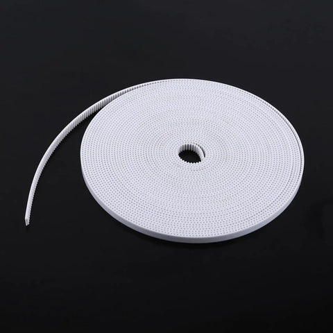 Top Quality 10 Meter White Timing Belt With Steel Core Pu Material Ultra Flexible And Durable Replacement Accessory Perfectly Fits Creality And Anet Series 3D Printers For Smooth Precision Printing Jobs, white 10m roll