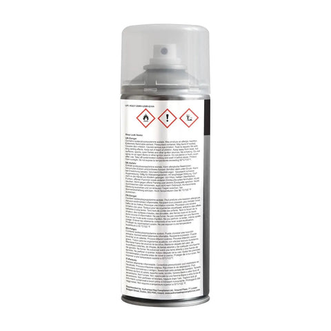 Back view of Stop Leak Sealer Spray Instant Waterproof Sealant Fills Seals And Stops Leaks For Gutters Flat Roofs Downpipes, 400ml can