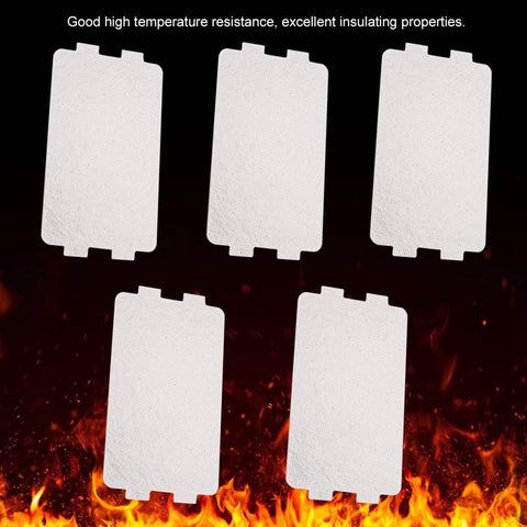 Microwave Waveguide Cover Mica Sheets 5 Piece Replacement Kit For Oven Heat Resistant Insulating Shield To Prevent Food Splatter And Boost Efficiency Easy DIY Repair Accessory For Kitchen Microwave Oven