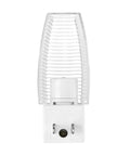 Plug In LED Night Light With Dusk To Dawn Sensor, 5000K Daylight, 5 Lumen Output, white plastic casing, front view