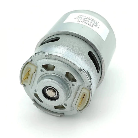 High Performance 42mm DC Motor Featuring Dual Ball Bearings Runs Smooth On 12V 18V And 24V Power, visible rear view of the motor.