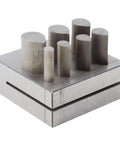 Drop Shape Disc Cutter Set In 45 Steel For Jewelry Making, Pro Grade Die Cutting Tools with multiple sizes on a base
