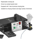 Top Tier Automatic Wire Terminal Crimping Tool, Multifunction Electric Plier Machine for 0.25 to 10mm2 Cables, 7 crimping die sets.