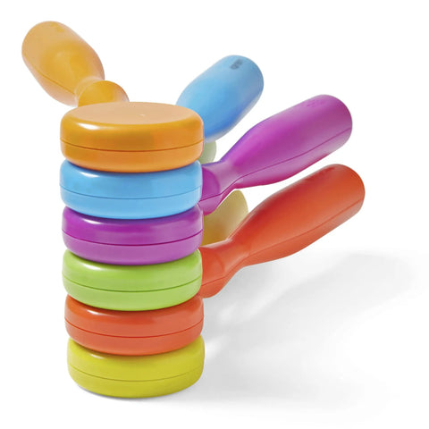 Stack of colorful Magnetic Wands For Kids Set Of 6 With Handles Hands On Multisensory Literacy And Science Manipulatives