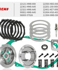 Heavy Duty Clutch Kit With Friction Plate And Induction Hardened Steel Hub Assembly For Honda TRX250X parts diagram, including springs and plates.
