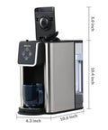 3 In 1 Single Serve Coffee And Tea Maker K Cup Compatible Fast One Touch Brew For 6, 8, Or 10 Oz Cups
