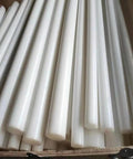2 Pieces HDPE Round Rod 1 Inch Diameter 13 Inch Length White Plastic Round Rod For Mechanical Processing And DIY Projects Durable Built To Last Low Water Absorption Corrosion Resistant Acid Alkali Salt Resistant