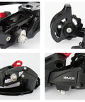 Rear Derailleur For Six To Eleven Speed Bicycles With Red Hanger Extender For Mountain And Road Bikes, Quiet And Smooth Shifting
