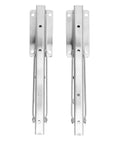 Pair of Stainless Steel Table Folding Shelf Bracket With Auto Locking Hinge Wall Mounted Space Saving Mount